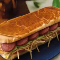 HOT DOG CALABRESA FATIADA